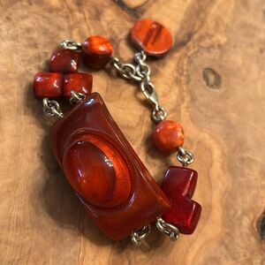 Dominique Denaive Paris Haute Couture Handcrafted Resin Bracelet